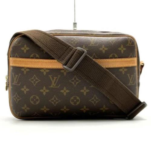 Louis Vuitton Vintage Pre-owned Canvas axelremsvskor Brown, Dam