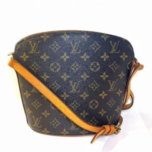 Louis Vuitton Vintage Pre-owned Canvas axelremsvskor Brown, Dam