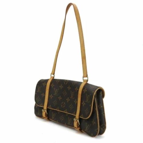 Louis Vuitton Vintage Pre-owned Laeder axelremsvskor Brown, Dam