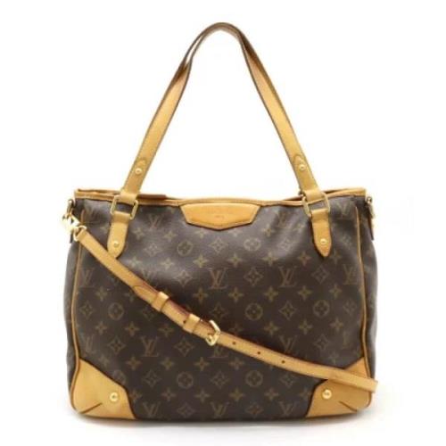 Louis Vuitton Vintage Pre-owned Tyg louis-vuitton-vskor Brown, Dam