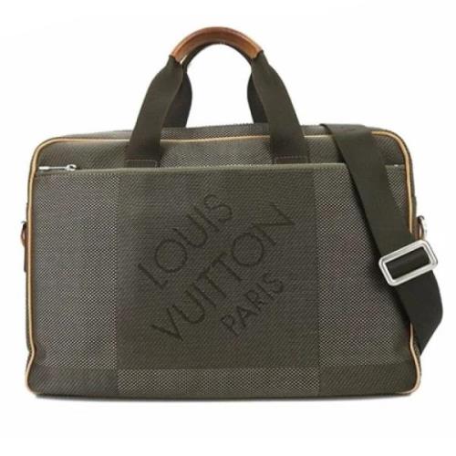 Louis Vuitton Vintage Pre-owned Tyg louis-vuitton-vskor Green, Dam