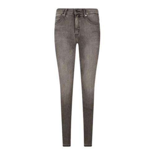 Calvin Klein Slim Fit Mid Rise Damjeans Gray, Dam