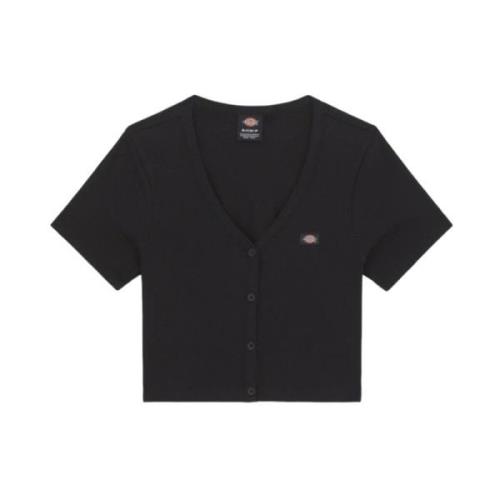 Dickies Emporia Cardigan Kortärmad T-shirt Black, Dam