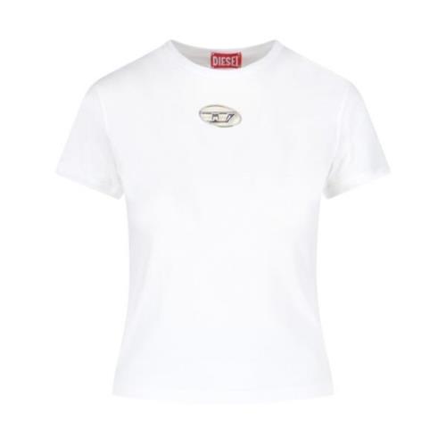 Diesel Vita T-shirts och Polos White, Dam