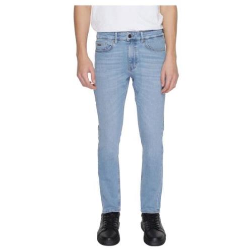 Hugo Boss Tapered Jeans Vår/Sommar Kollektion Blue, Herr