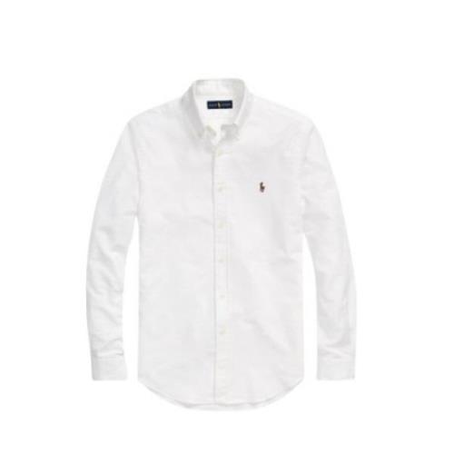 Ralph Lauren Slim Oxford Skjorta - Vit White, Herr