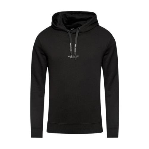 Armani Exchange Logo Hoodies med Långa ärmar Black, Herr