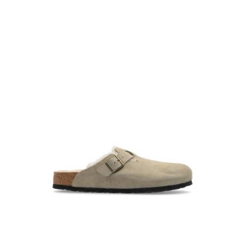 Birkenstock Boston Tofflor Beige, Herr