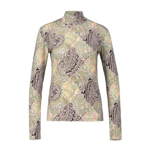 Etro Paisley Print Långärmad Skjorta Multicolor, Dam