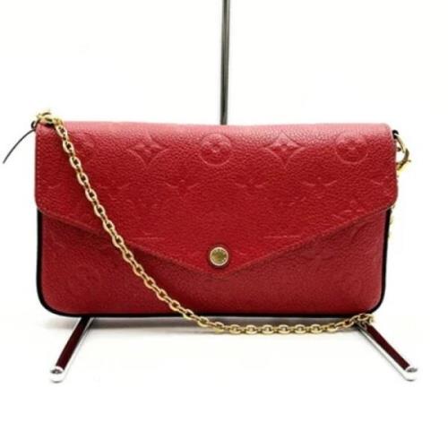 Louis Vuitton Vintage Pre-owned Tyg louis-vuitton-vskor Red, Dam