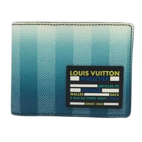 Louis Vuitton Vintage Pre-owned Laeder plnbcker Blue, Dam