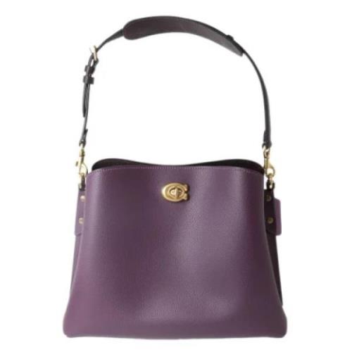 Coach Pre-owned Pre-owned Tyg handvskor Purple, Dam