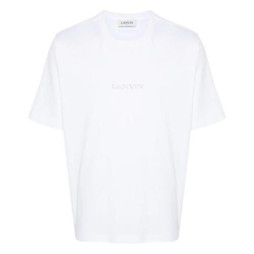 Lanvin Broderad Loop T-shirt White, Herr