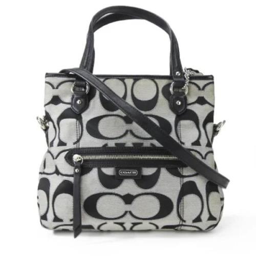 Coach Pre-owned Pre-owned Canvas handvskor Black, Dam