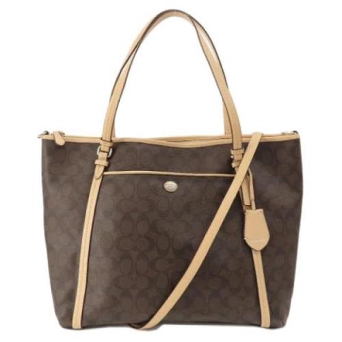 Coach Pre-owned Pre-owned Plast totevskor Brown, Dam