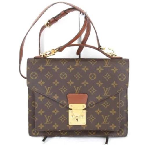 Louis Vuitton Vintage Pre-owned Tyg louis-vuitton-vskor Brown, Dam