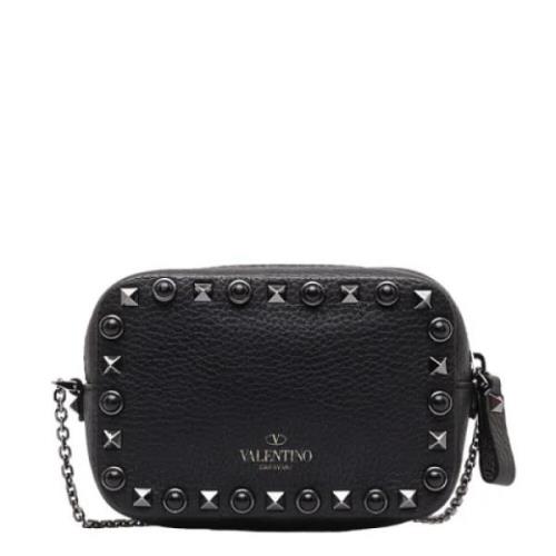 Valentino Vintage Pre-owned Tyg axelremsvskor Black, Dam