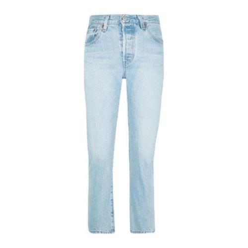 Levi's Original Cropped Jeans för Kvinnor Blue, Dam