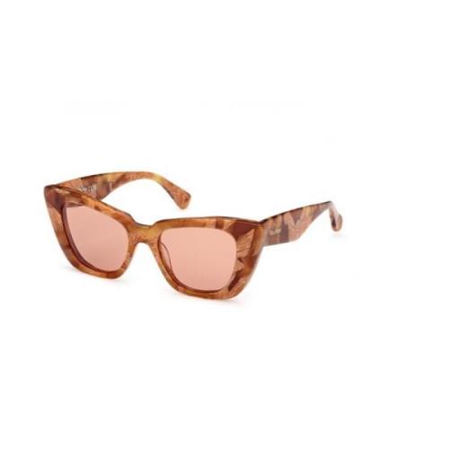 Max Mara Brun Havana Solglasögon Brown, Dam