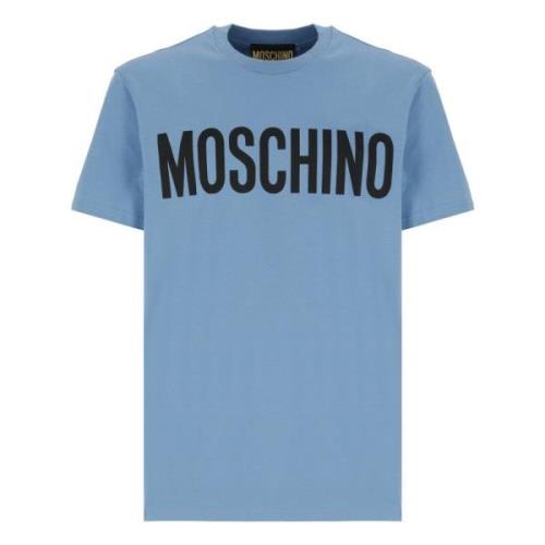 Moschino Ljusblå T-shirt och Polo Blue, Herr