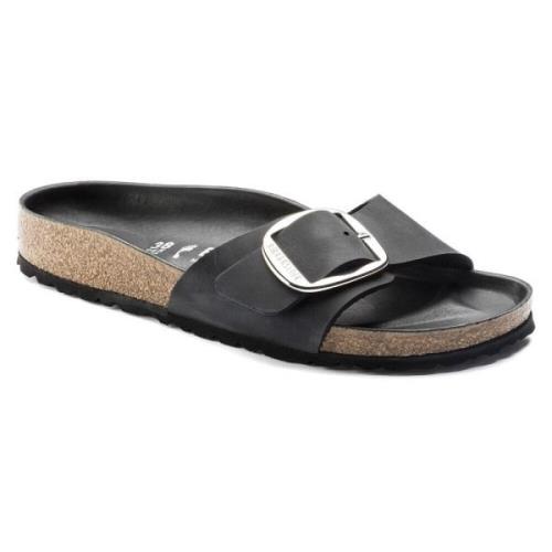 Birkenstock Sandal Madrid Big Buckle Black, Dam