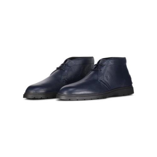 Tod's Hybrid Chukka Boots med Gummisula Blue, Herr