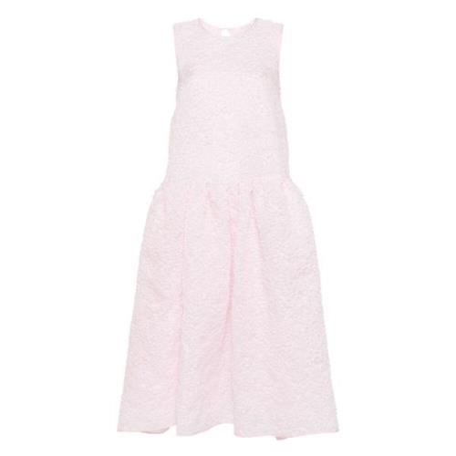 Cecilie Bahnsen Rose Water Sleeveless Dress Pink, Dam