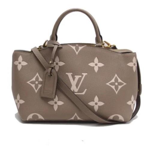 Louis Vuitton Vintage Pre-owned Tyg louis-vuitton-vskor Beige, Dam