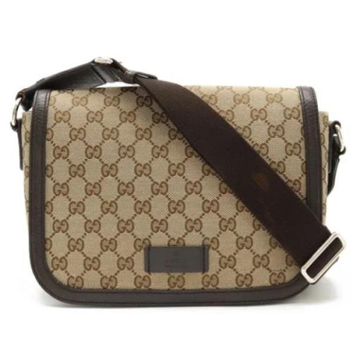 Gucci Vintage Pre-owned Canvas gucci-vskor Beige, Dam