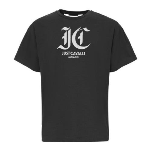 Just Cavalli Stiliga T-shirts och Polos Black, Herr