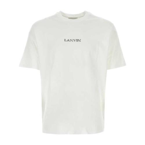 Lanvin Klassisk Vit Bomull T-shirt White, Herr