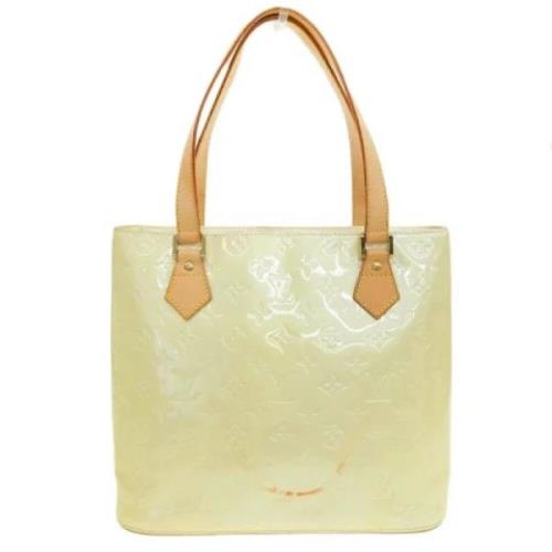 Louis Vuitton Vintage Pre-owned Tyg louis-vuitton-vskor Beige, Dam