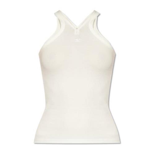 Courrèges Top Criss Cross White, Dam