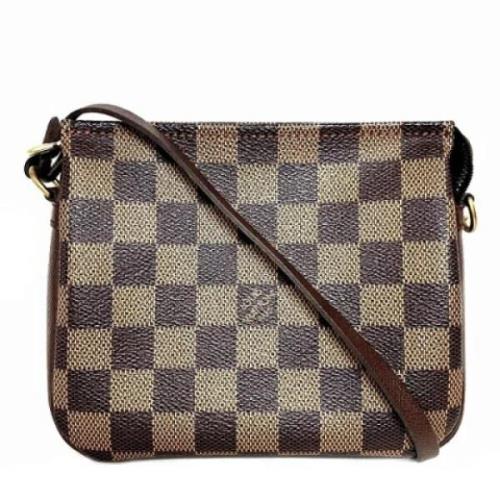 Louis Vuitton Vintage Pre-owned Tyg axelremsvskor Brown, Dam