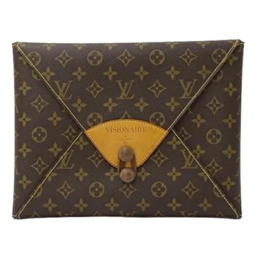 Louis Vuitton Vintage Pre-owned Tyg louis-vuitton-vskor Brown, Dam