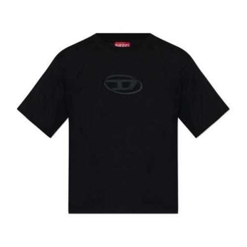 Diesel Topp med 'T-Buxt-Crop-Od' logo Black, Dam