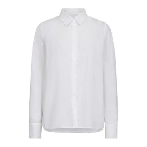 MOS Mosh Klassisk Oxford Skjorta Vit White, Dam