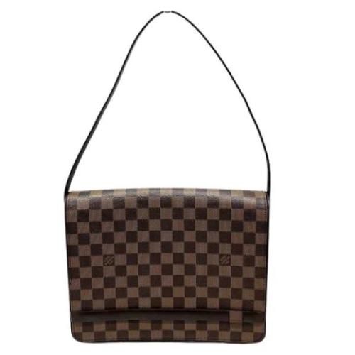 Louis Vuitton Vintage Pre-owned Tyg louis-vuitton-vskor Brown, Dam