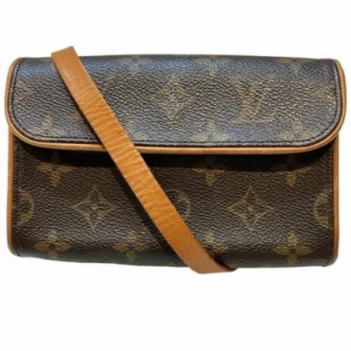 Louis Vuitton Vintage Pre-owned Tyg louis-vuitton-vskor Brown, Dam