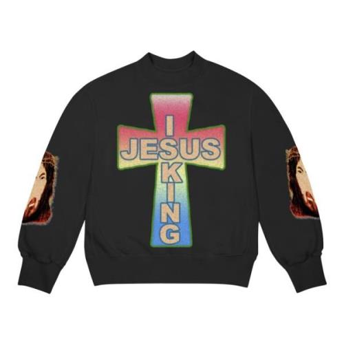 Yeezy Begränsad upplaga Cross Crewneck Svart Black, Herr