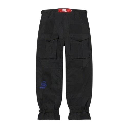 Comme des Garçons Begränsad upplaga Patchwork Cargo Pant Svart Black, ...