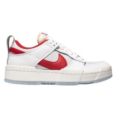 Nike Röd Low Disrupt Sneaker Limited Edition White, Dam