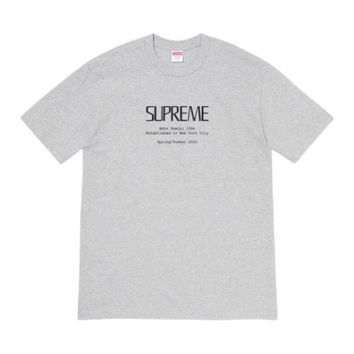 Supreme Begränsad upplaga Heather Grey Tee Gray, Herr