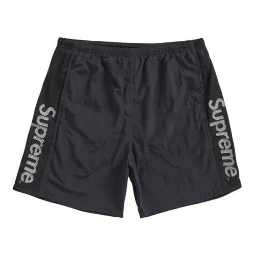 Supreme Svart Mesh Panel Badshorts Black, Herr