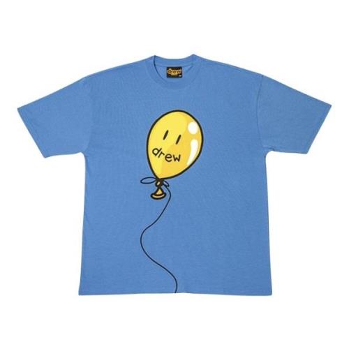 Drew House Himmelblå Joy T-shirt med korta ärmar Blue, Herr