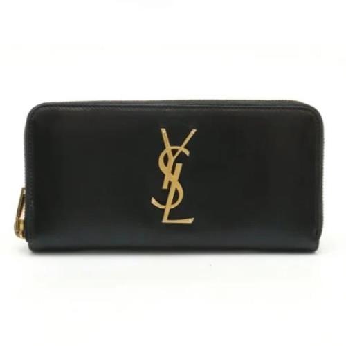 Yves Saint Laurent Vintage Pre-owned Laeder plnbcker Black, Dam