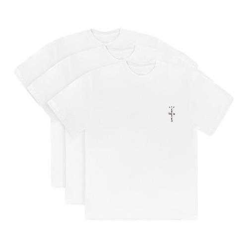 Travis Scott Begränsad Upplaga CJ T-shirt Paket Vit White, Herr