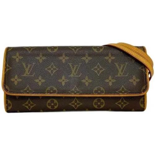 Louis Vuitton Vintage Pre-owned Tyg louis-vuitton-vskor Brown, Dam