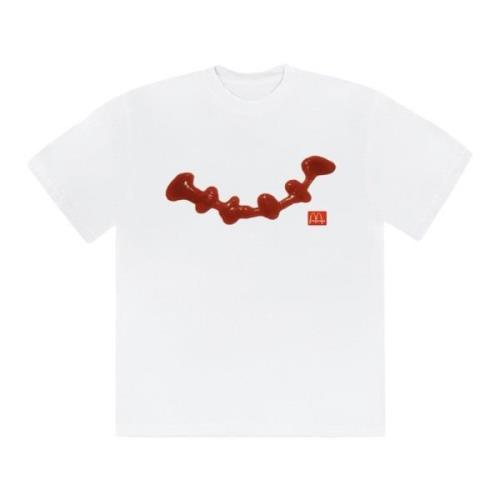 Travis Scott Begränsad upplaga Ketchup T-shirt Vit White, Herr