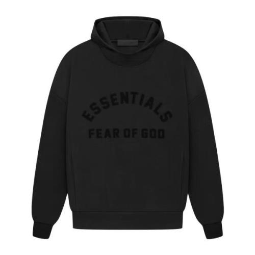 Fear Of God Svart Essential Hoodie Begränsad Upplaga Black, Herr